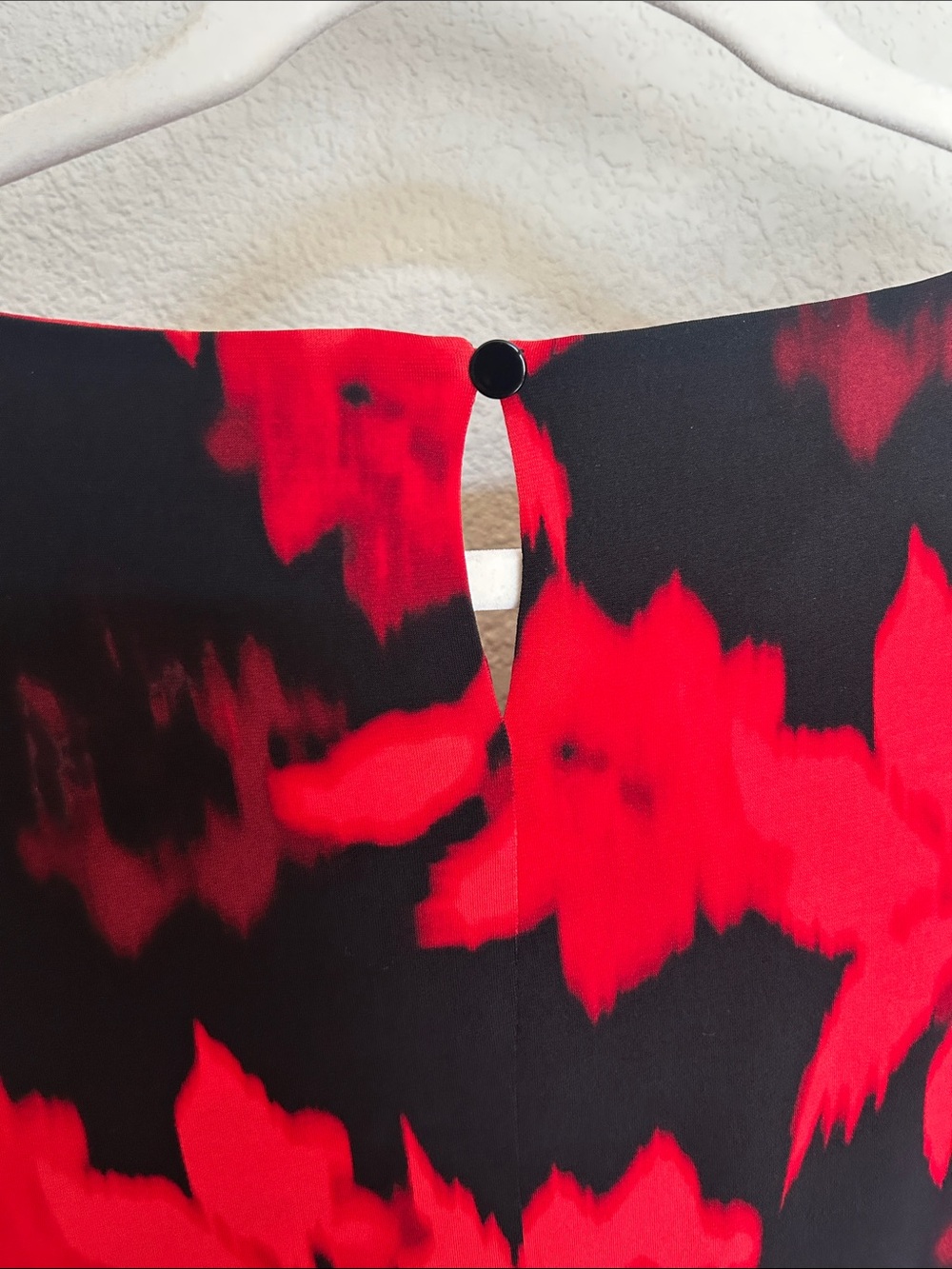 Calvin Klein Black Camisole with Red Floral Print - Picture 5 of 7